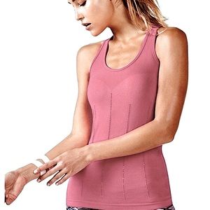 Fabletics Delta Seamless Tank II Hot Pink Racerback Top S
